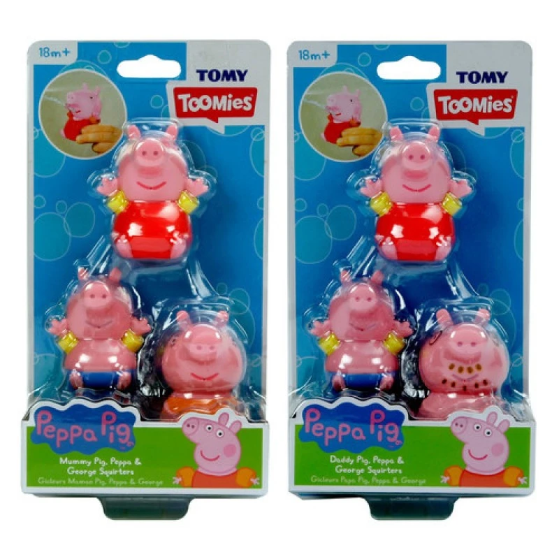 TOMY Toomies Майка прасенце, Peppa и George играчка за баня E73158